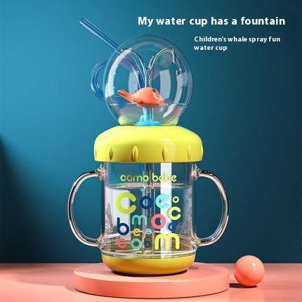 Whale Diving Cup Baby Drinking Water Fountain Water Cup