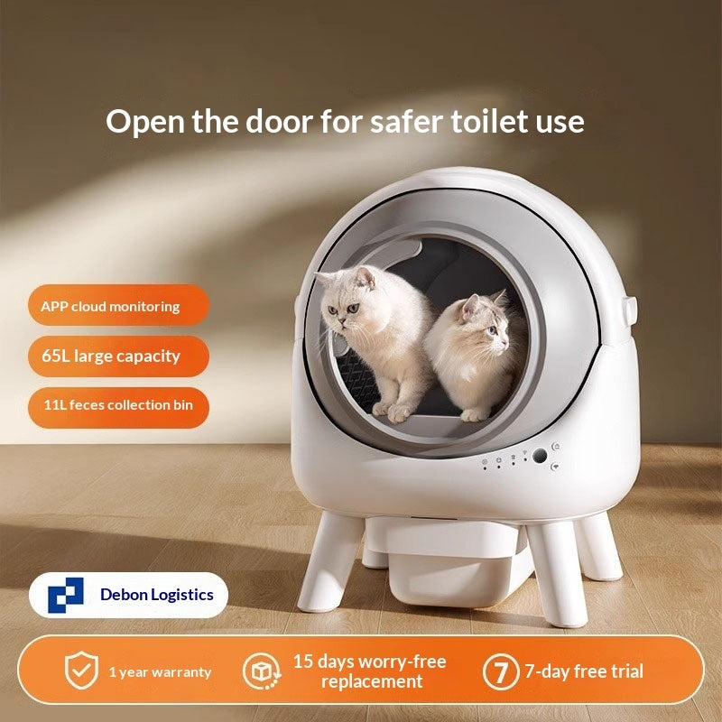 Smart Fully Enclosed Cat Litter Box